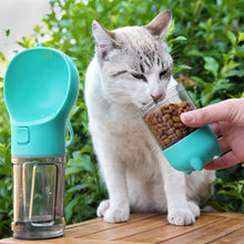 Load image into Gallery viewer, Multifunctional Pet Feeder Water Bottle 4-in-1
